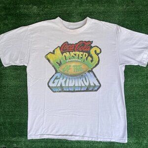 Vintage 90s Coca Cola Shirt Gridiron Monsters Football Promo